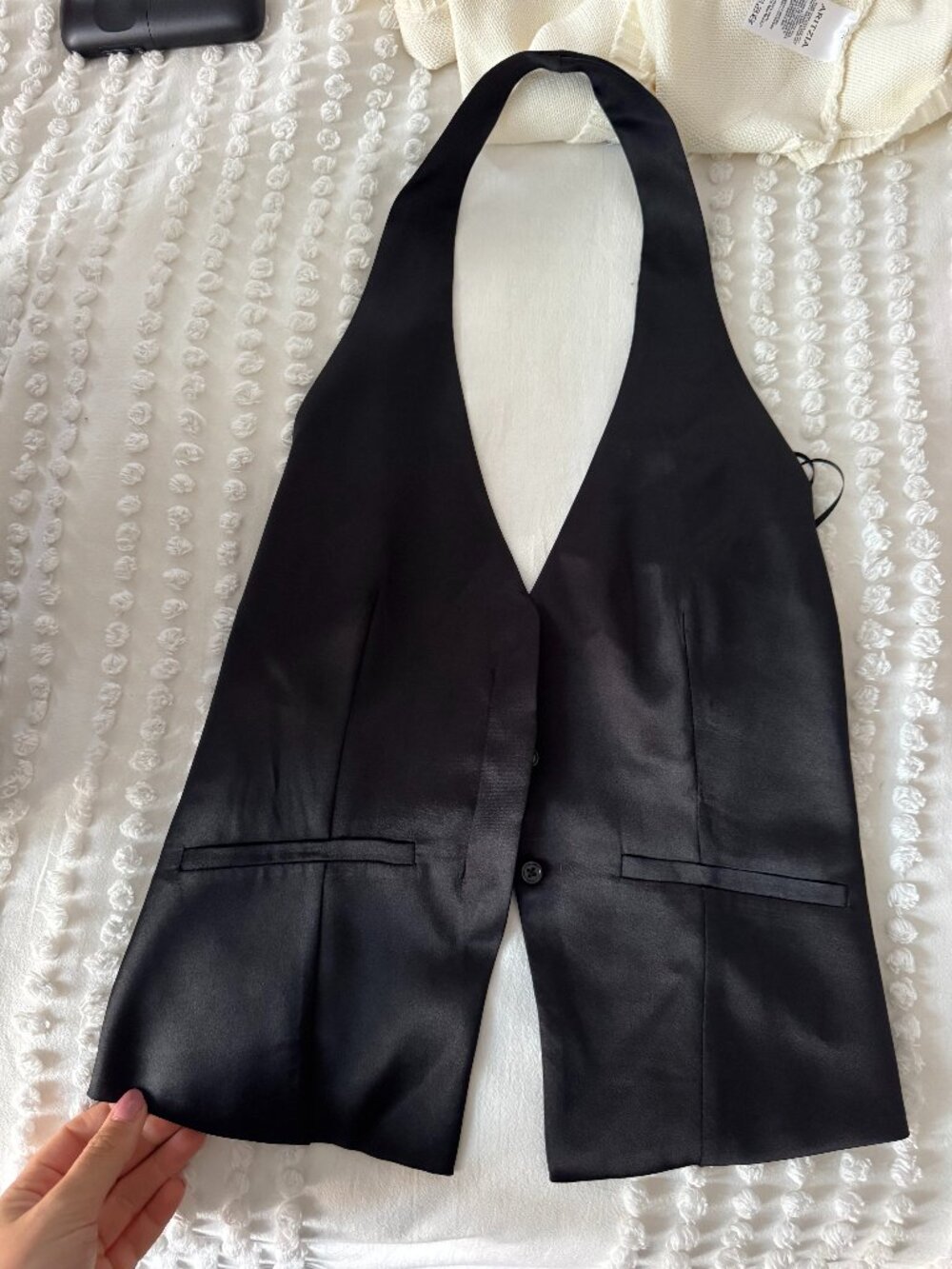 Zara Vested Going Out Top With an open back